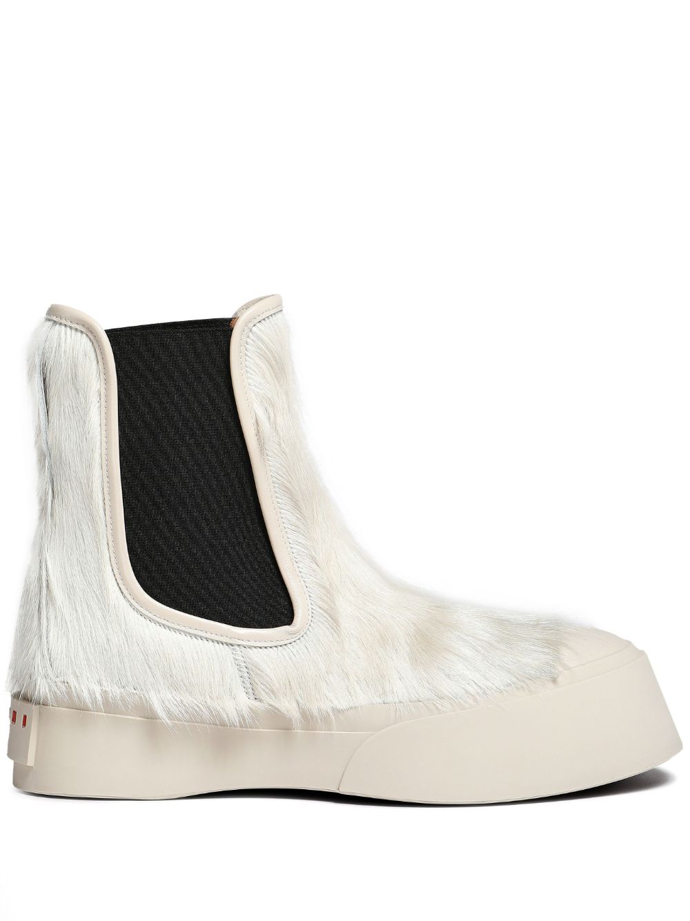 Marni Pablo calf-hair Chelsea boots - White von Marni