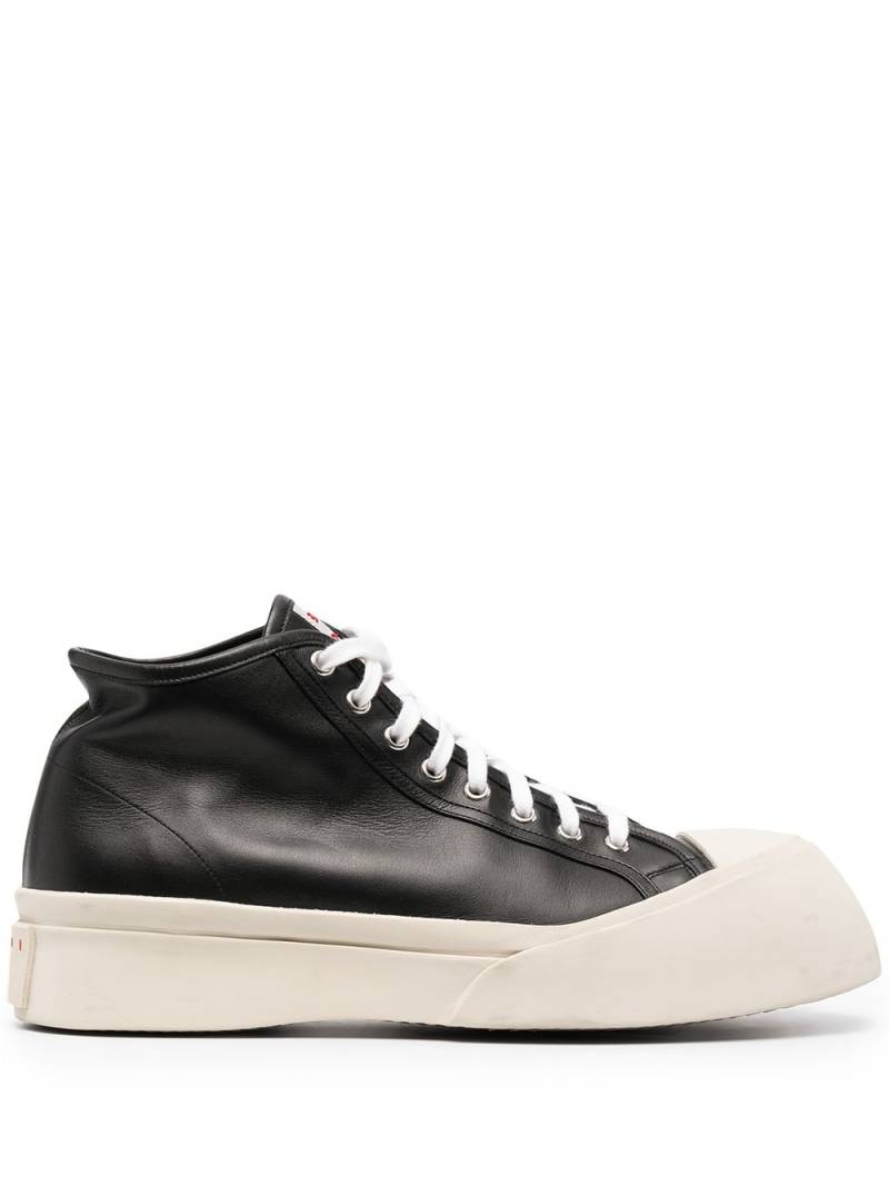 Marni Pablo leather high-top sneakers - Black von Marni