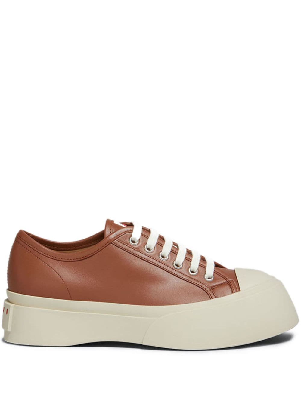 Marni Pablo leather sneakers - Brown von Marni