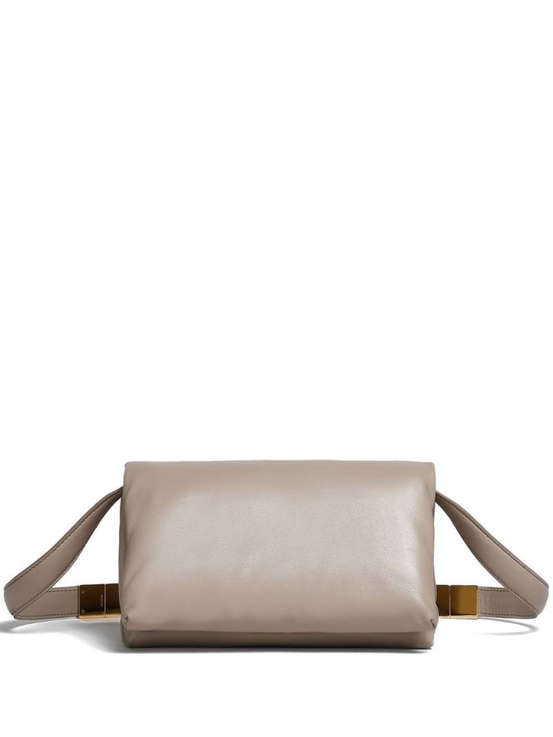 Marni small Prisma leather shoulder bag - Brown von Marni