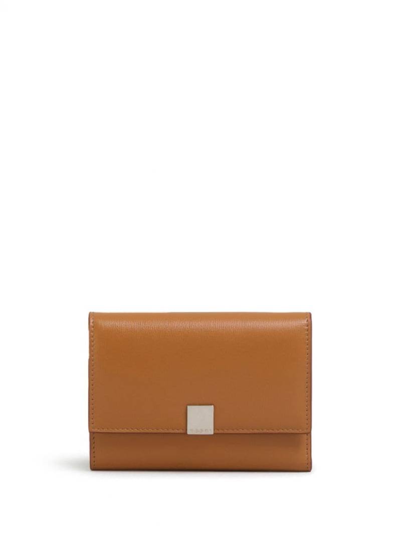 Marni Prisma tri-fold leather wallet - Brown von Marni