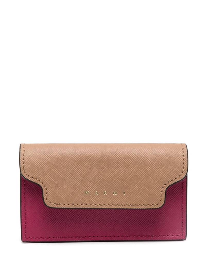 Marni leather card case - Neutrals von Marni