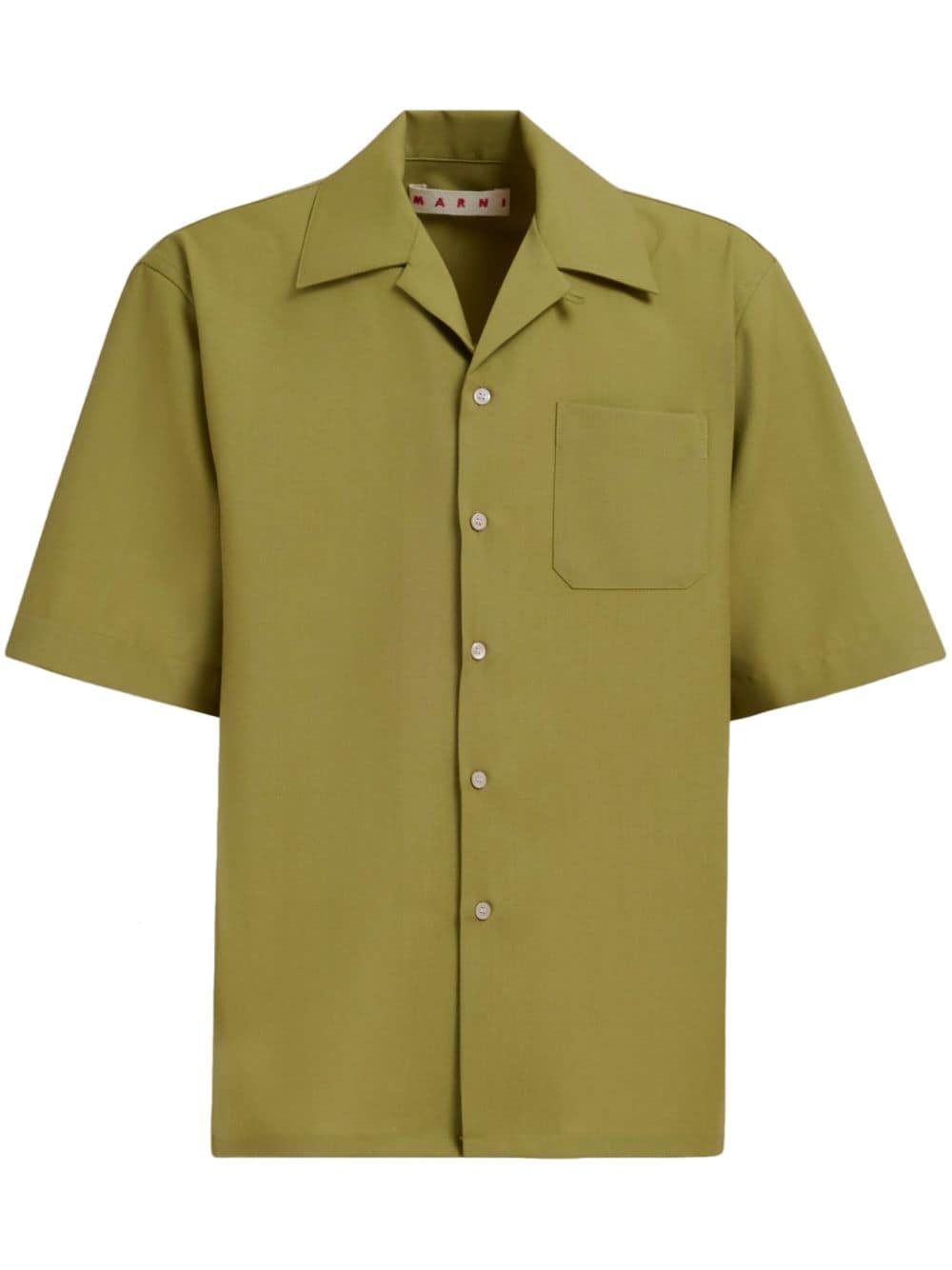 Marni Tropical virgin wool shirt - Green von Marni