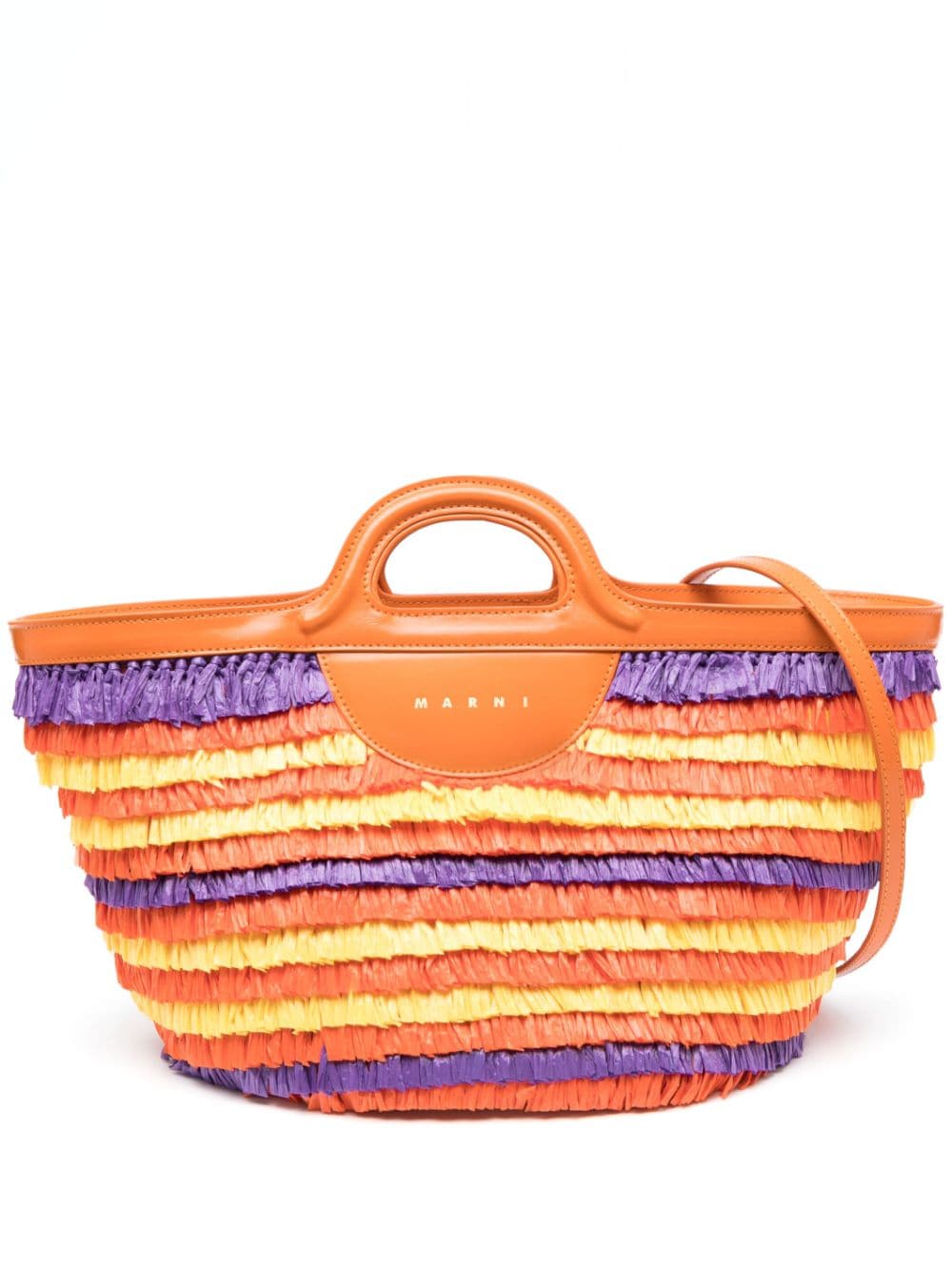 Marni Tropicalia fringed bag - Orange von Marni