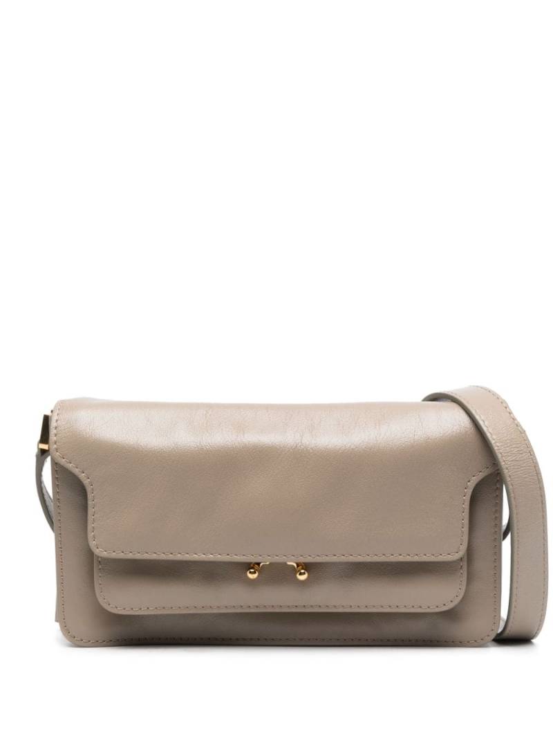 Marni Trunk leather shoulder bag - Brown von Marni