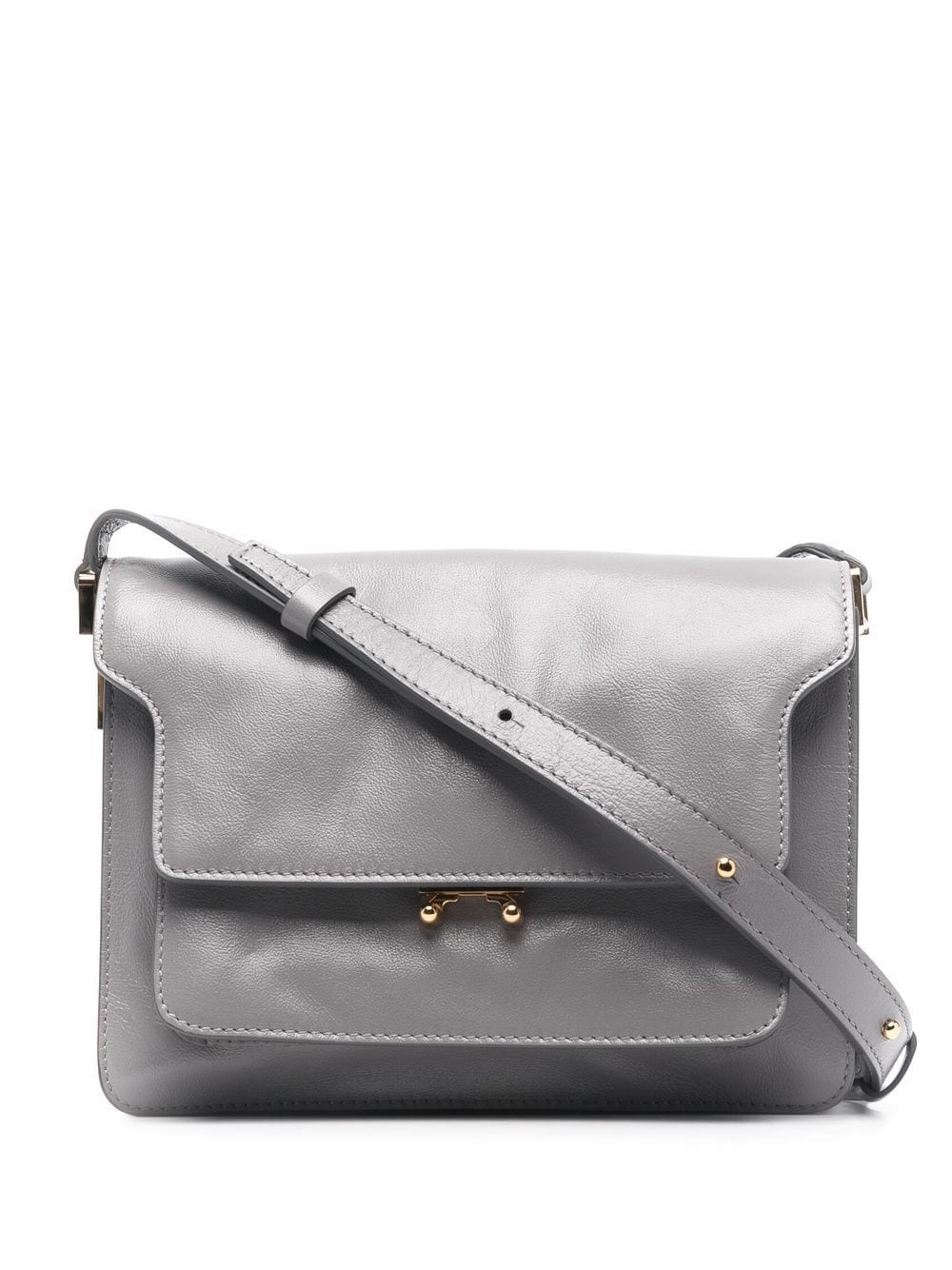 Marni Trunk soft medium crossbody bag - Grey von Marni