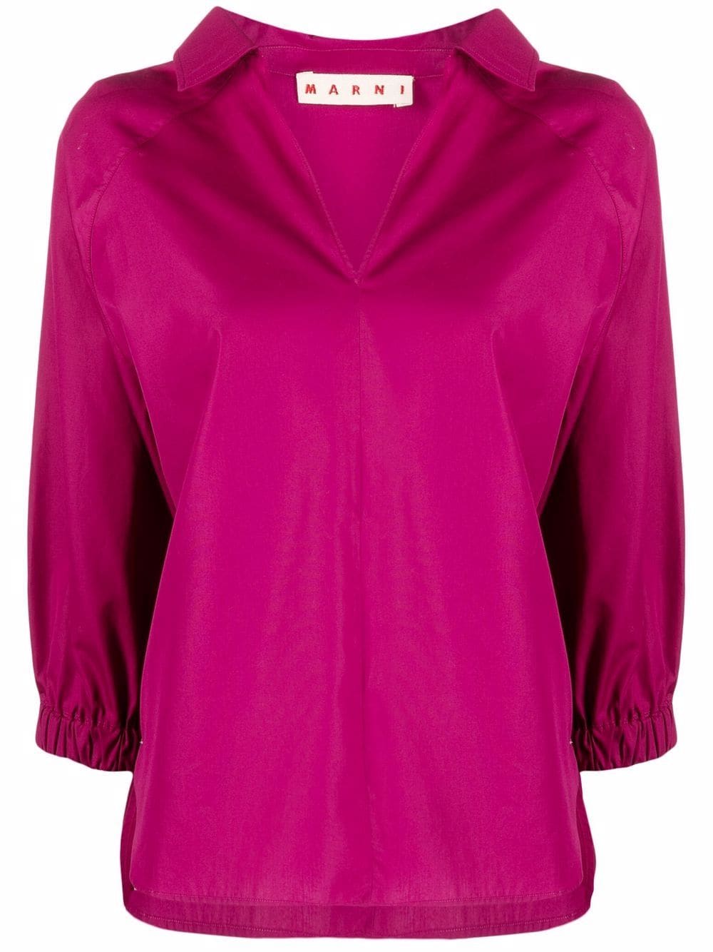 Marni V-neck cotton shirt - Pink von Marni