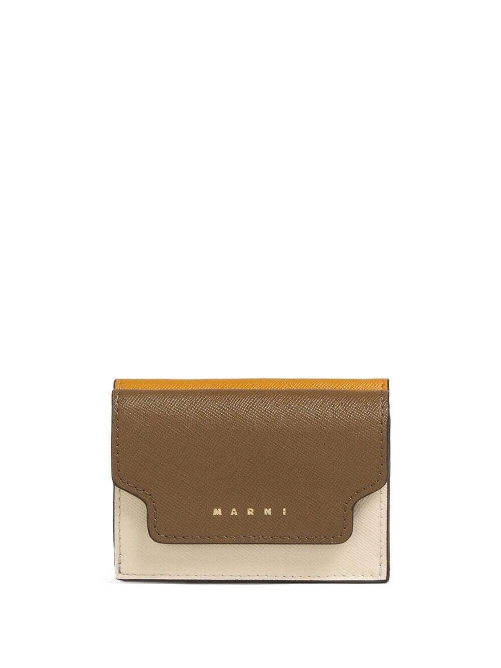 Marni leather tri-fold wallet - Brown von Marni