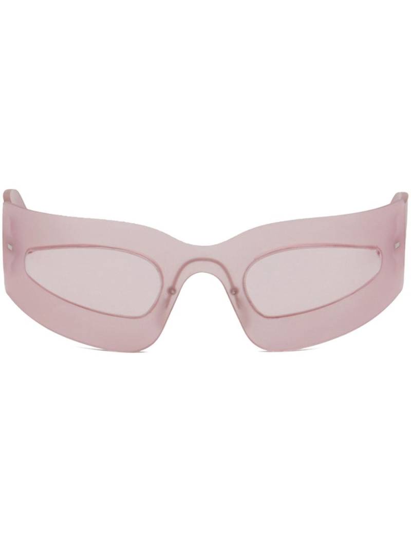 Marni Yuma wraparound-frame sunglasses - Pink von Marni