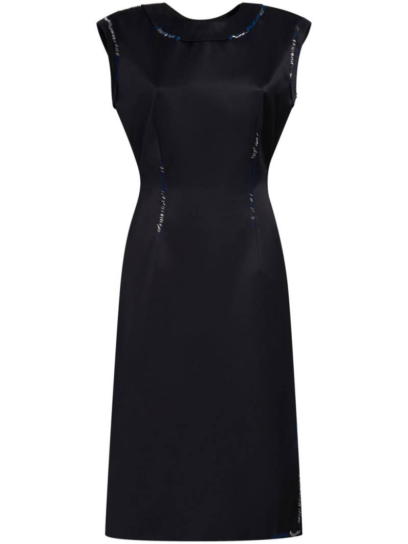 Marni bead-embellished satin dress - Black von Marni