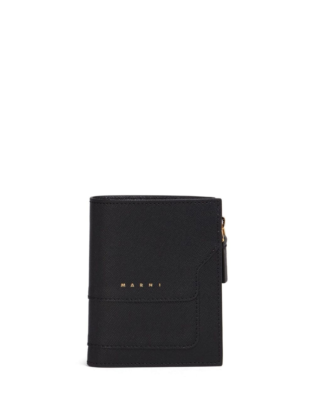 Marni bi-fold leather wallet - Black von Marni