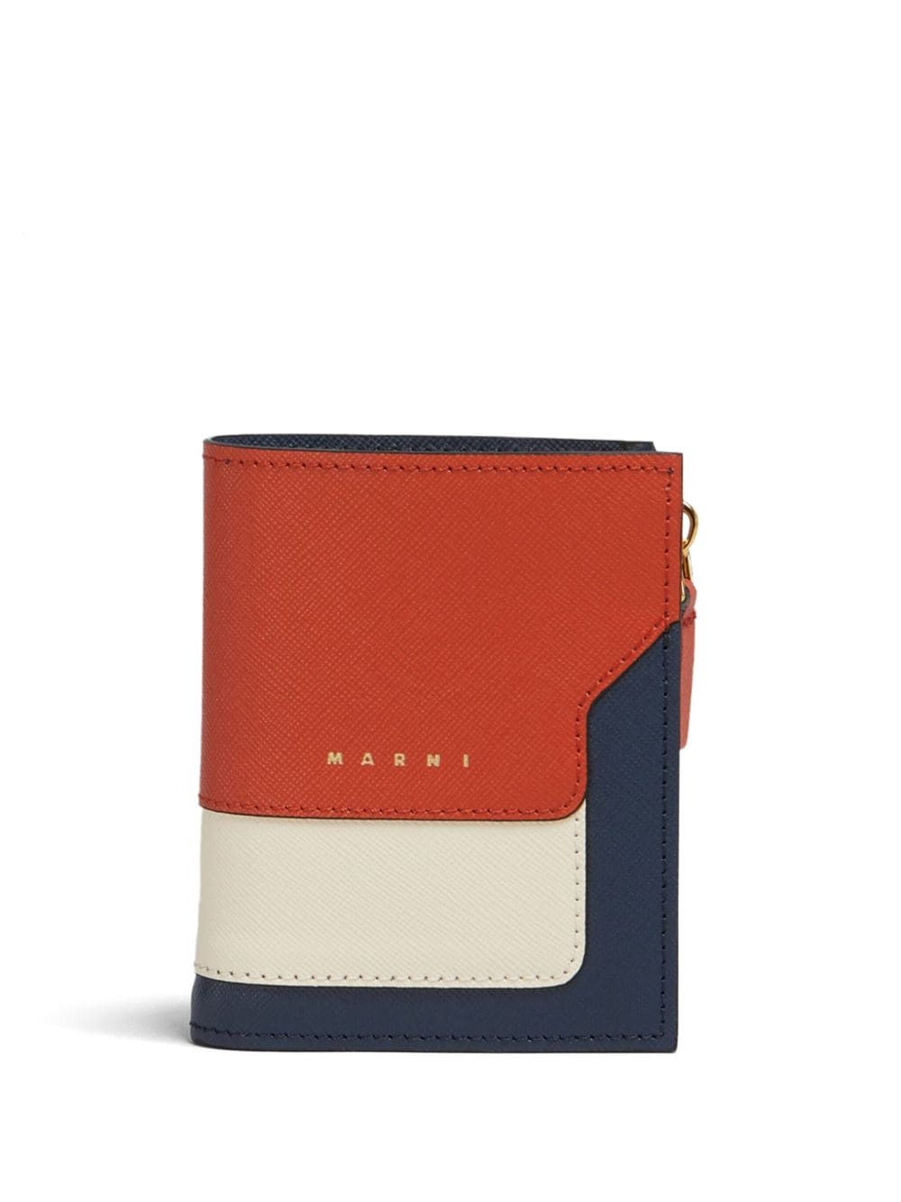 Marni bi-fold leather wallet - Blue von Marni