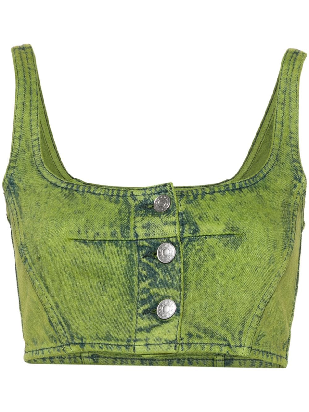 Marni bleached cropped top - Green von Marni