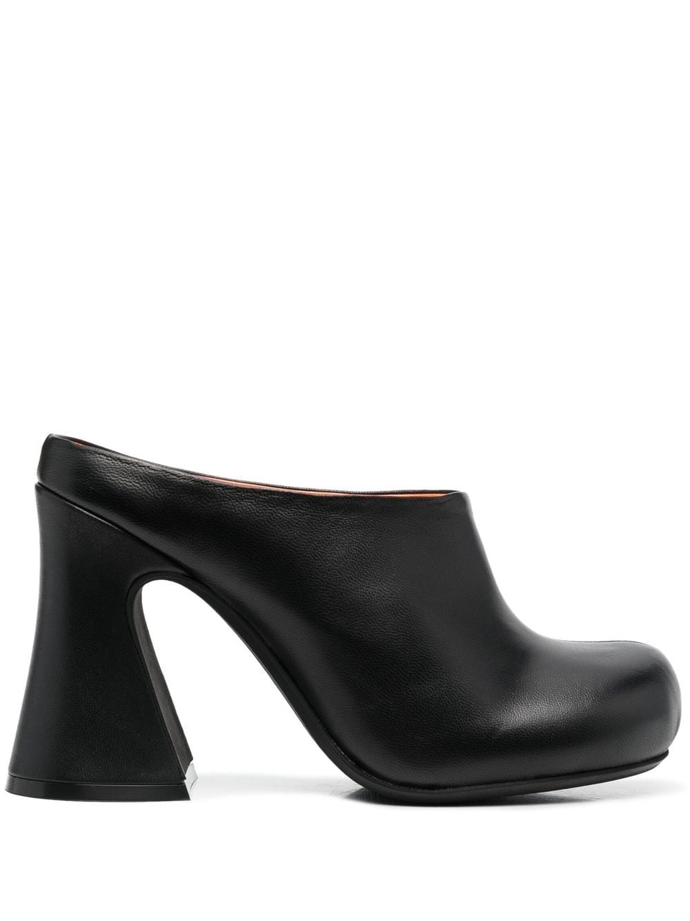 Marni block-heel leather mules - Black von Marni