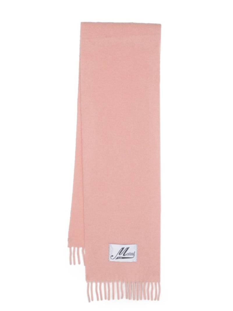 Marni brushed alpaca-wool-blend scarf - Pink von Marni