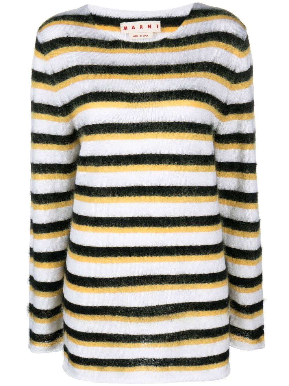 Marni brushed striped jumper - White von Marni