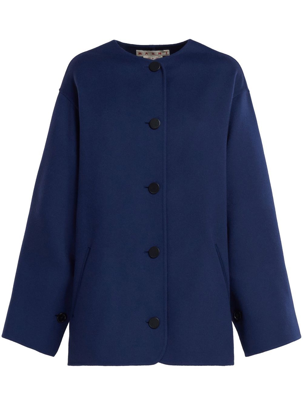 Marni button-up coat - Blue von Marni