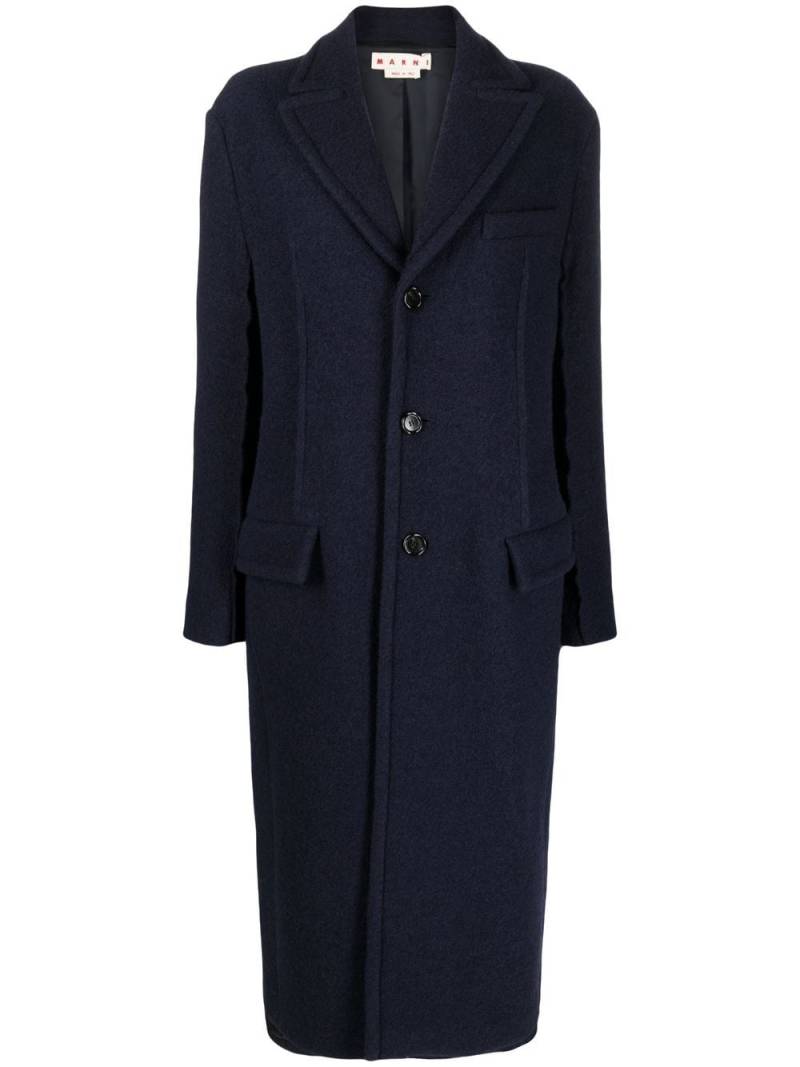 Marni buttoned below-the-knee coat - Blue von Marni