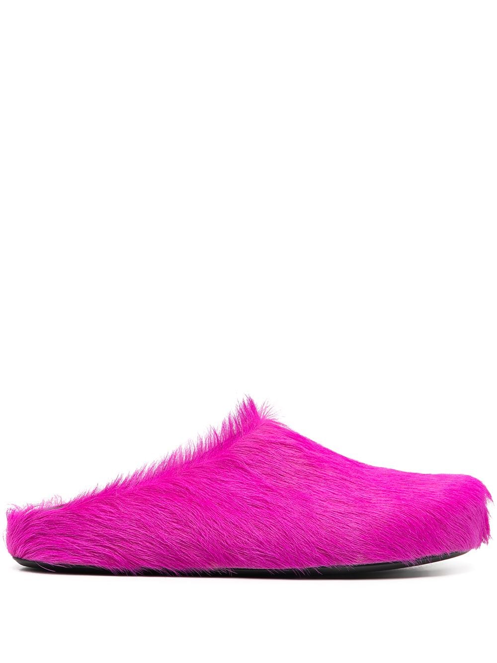 Marni Fussbet Sabot calf-hair slippers - Pink von Marni