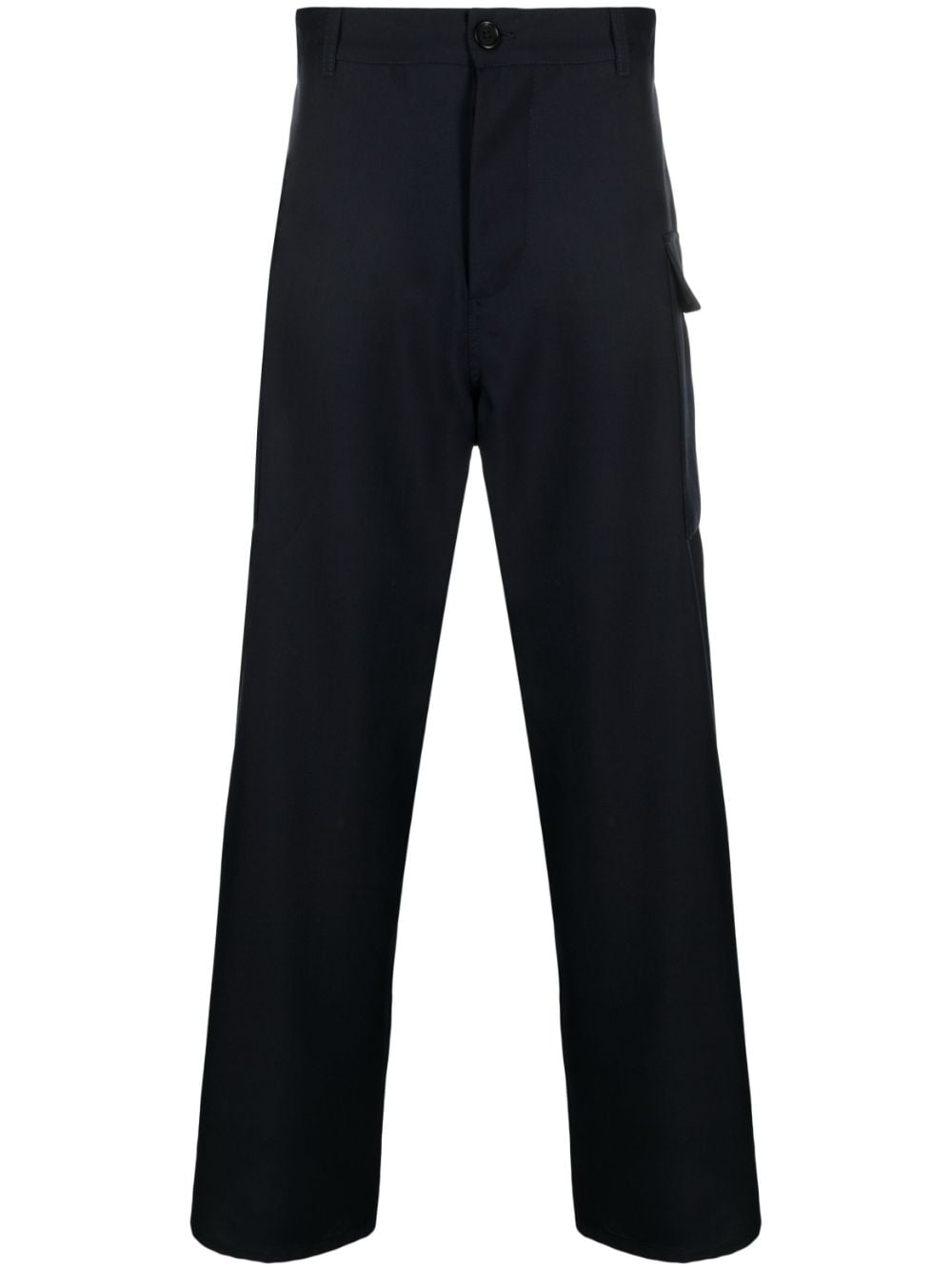 Marni cargo-pocket wool trousers - Blue von Marni