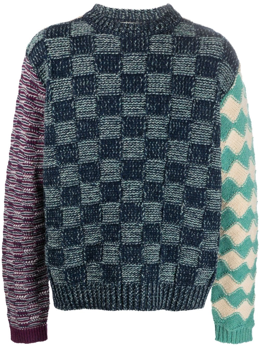 Marni chunky-knit virgin-wool jumper - Blue von Marni