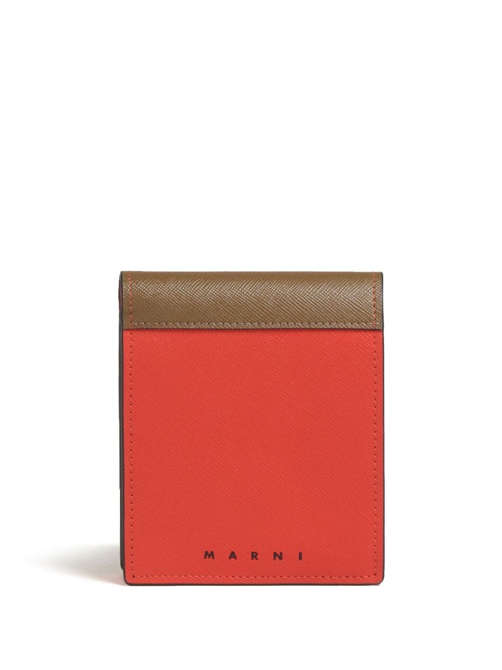 Marni leather bi-fold wallet - Brown von Marni