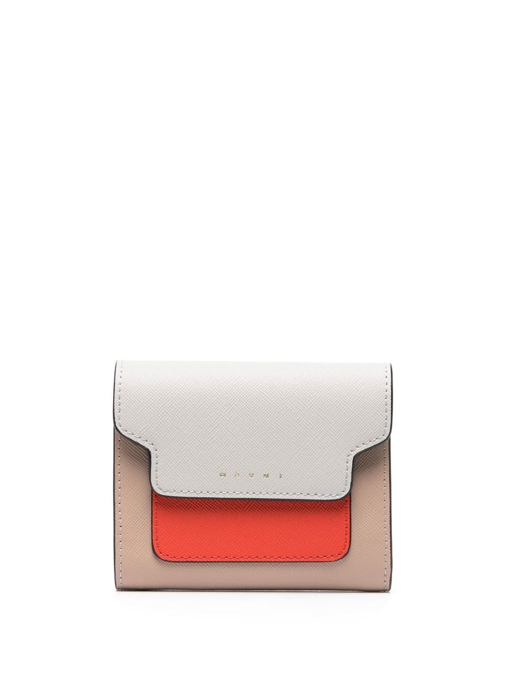 Marni colour-block leather purse - Neutrals von Marni