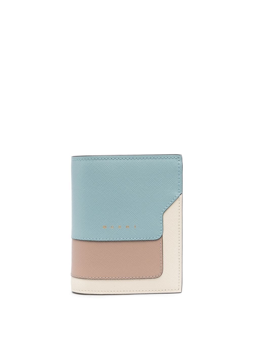 Marni colour-block leather wallet - Neutrals von Marni