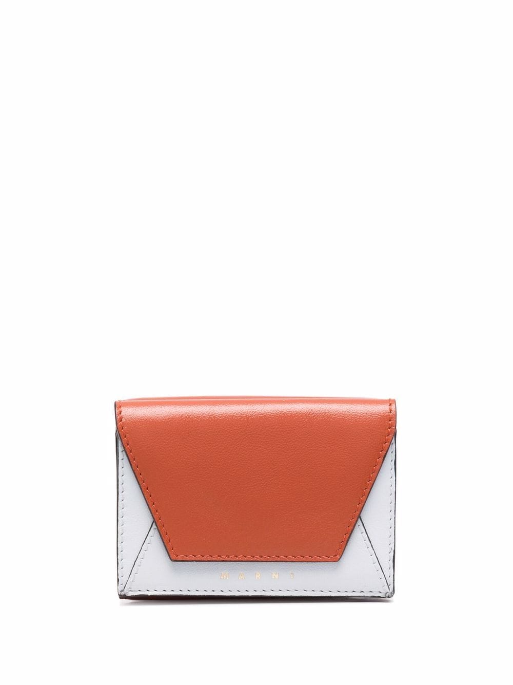 Marni colour-block tri-fold wallet - Orange von Marni