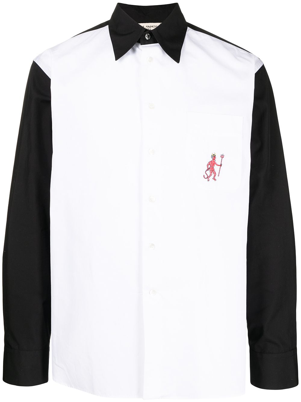 Marni contrasting-sleeve panel shirt - White von Marni
