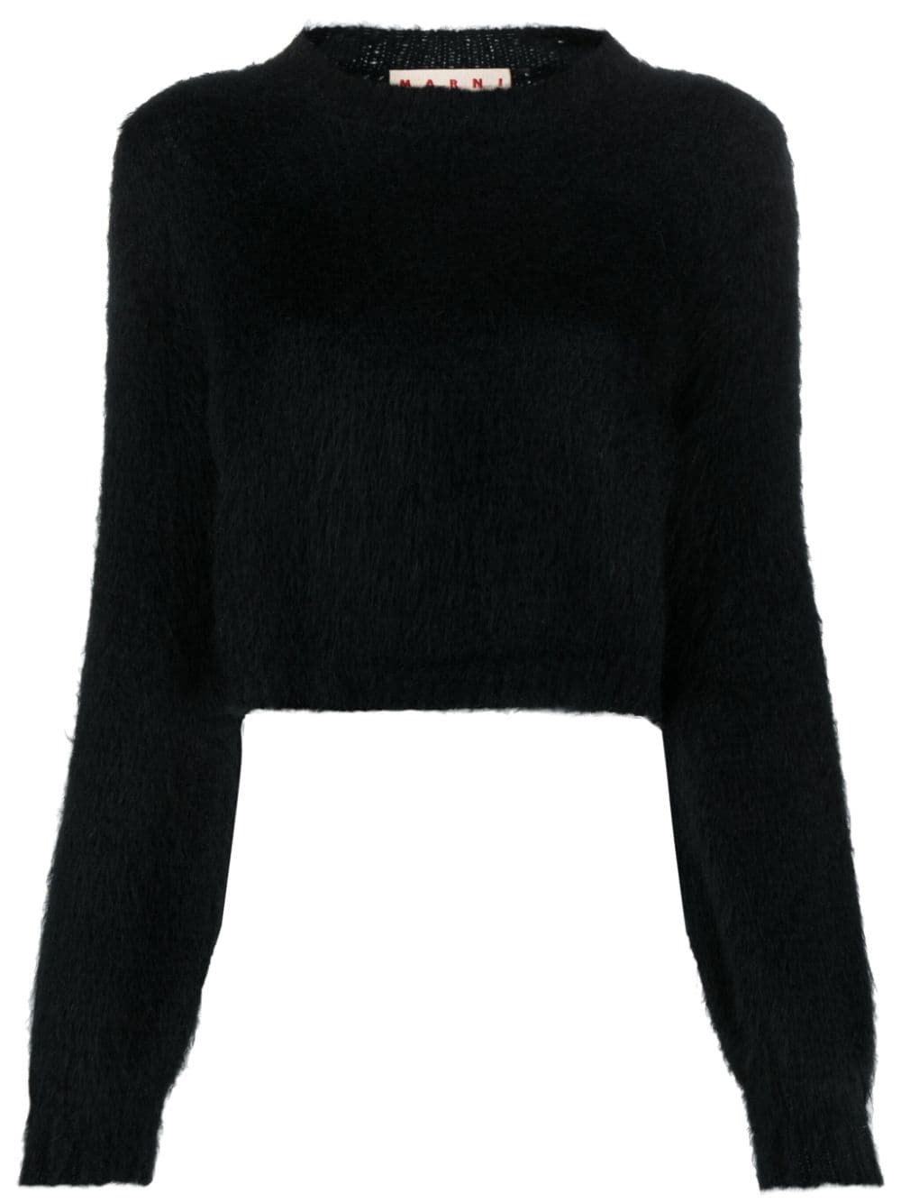 Marni crew-neck brushed jumper - Black von Marni