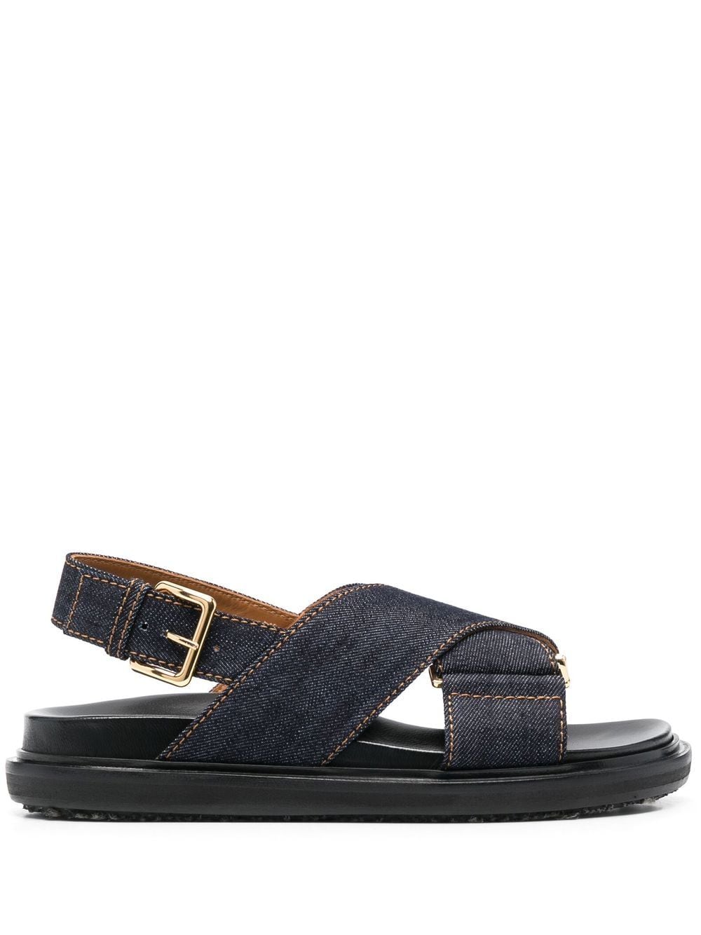 Marni criss-cross denim sandals - Blue von Marni