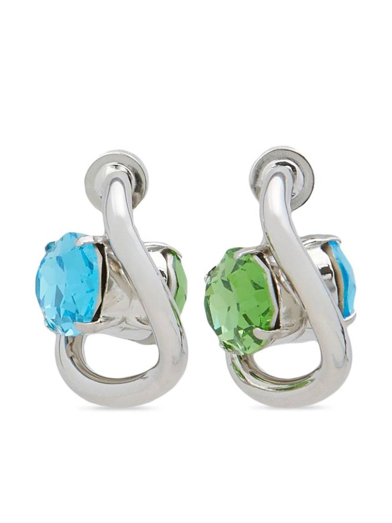 Marni crystal-embellished hoop earrings - Silver von Marni