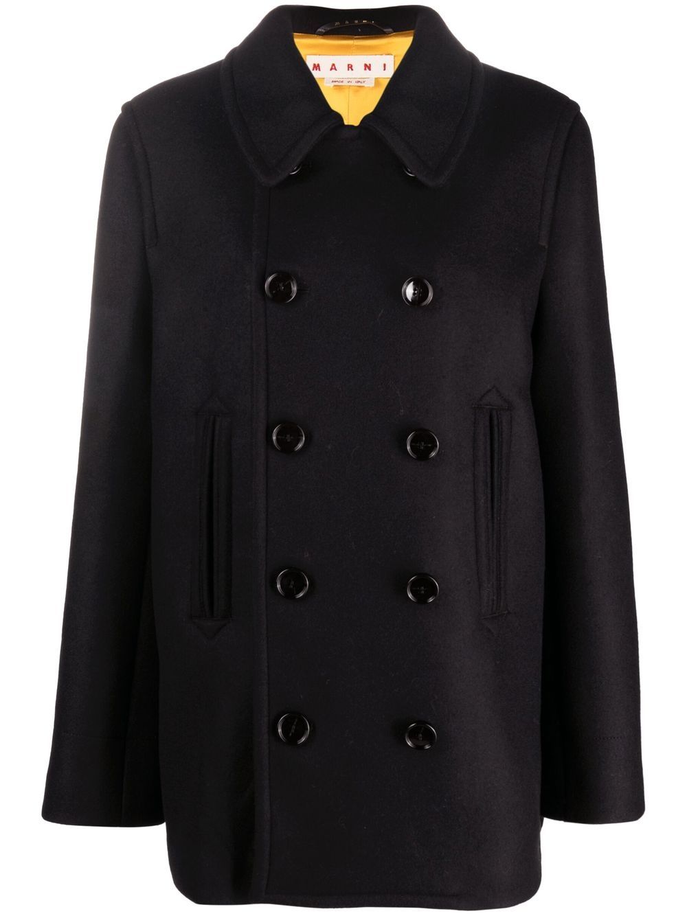 Marni double-breasted wool jacket - Black von Marni