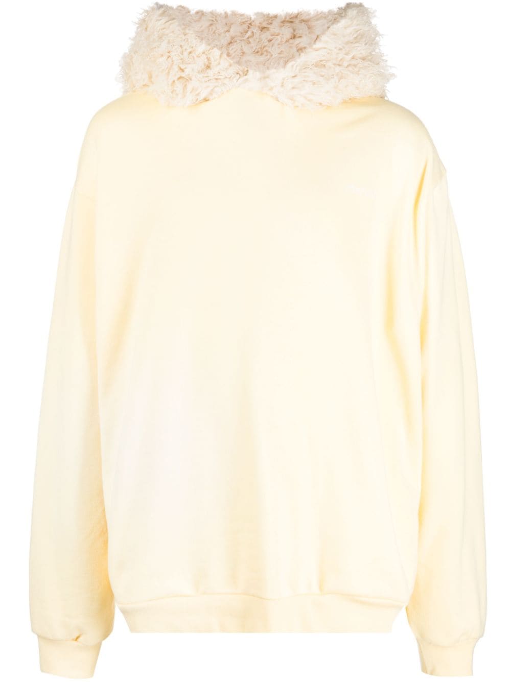 Marni faux-fur cotton hoodie - Yellow von Marni