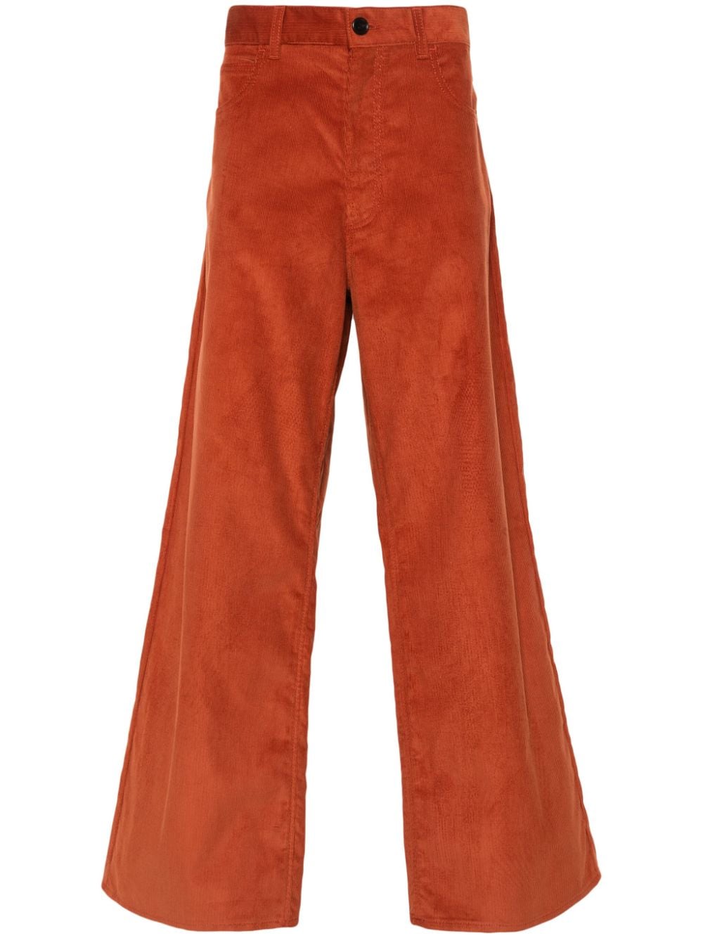 Marni flared corduroy trousers - Orange von Marni