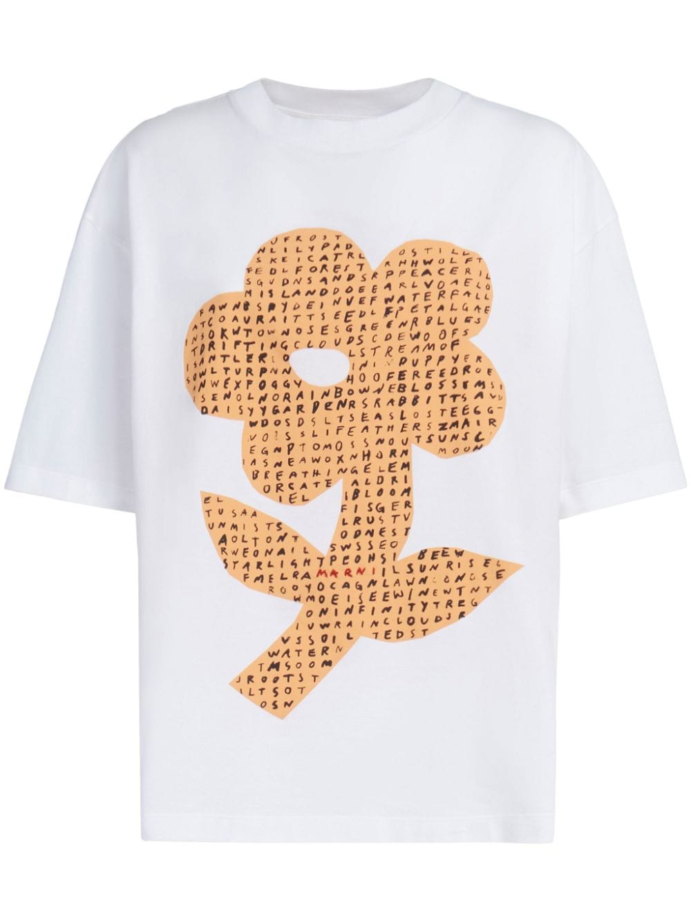 Marni floral-print cotton T-shirt - White von Marni