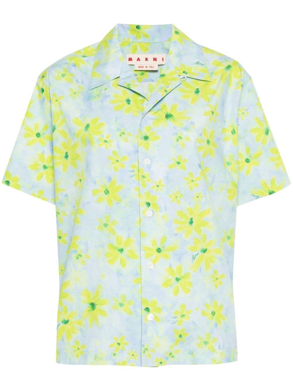 Marni floral-print shirt - Blue von Marni