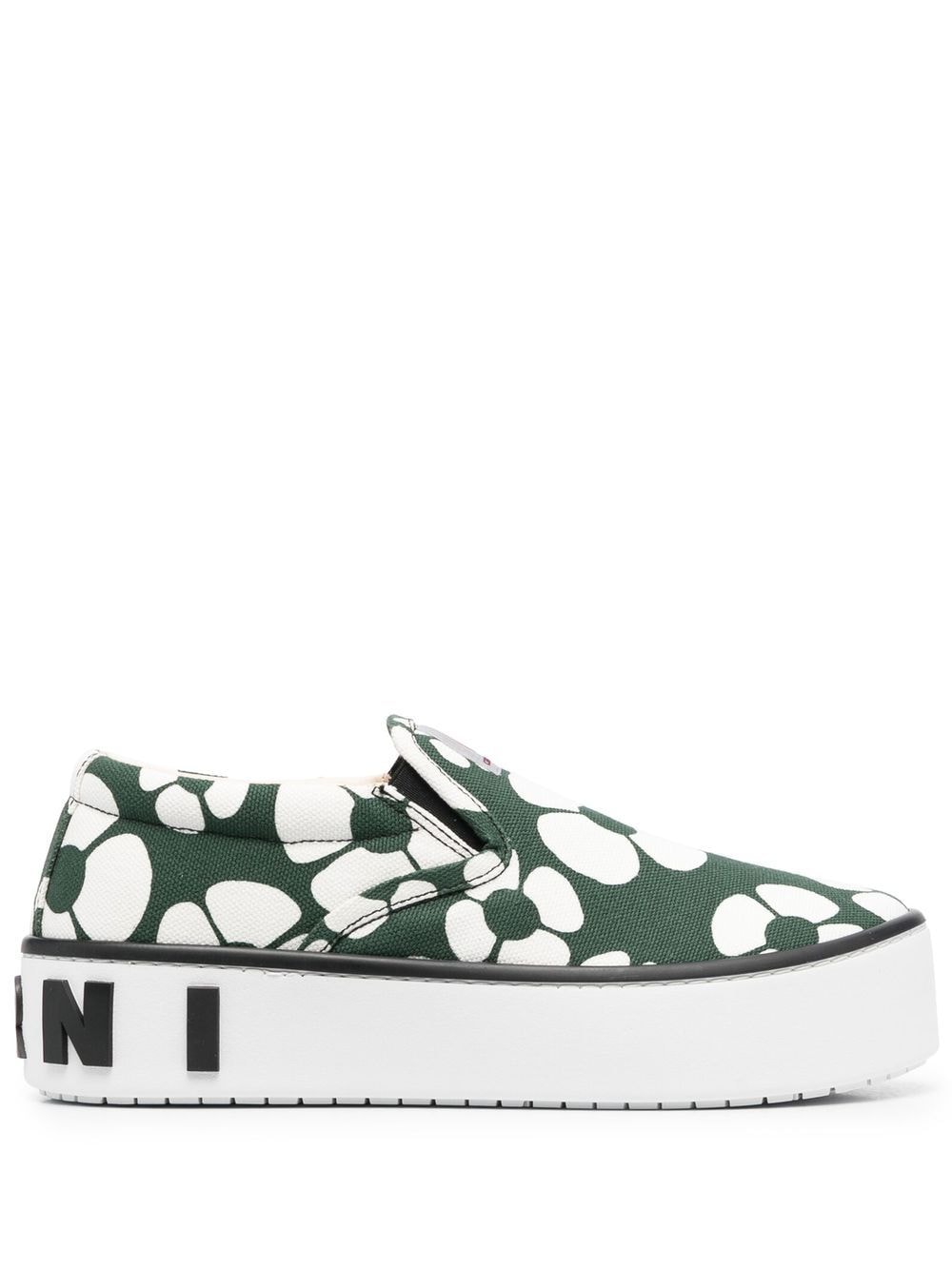 Marni floral-print sneakers - Green von Marni