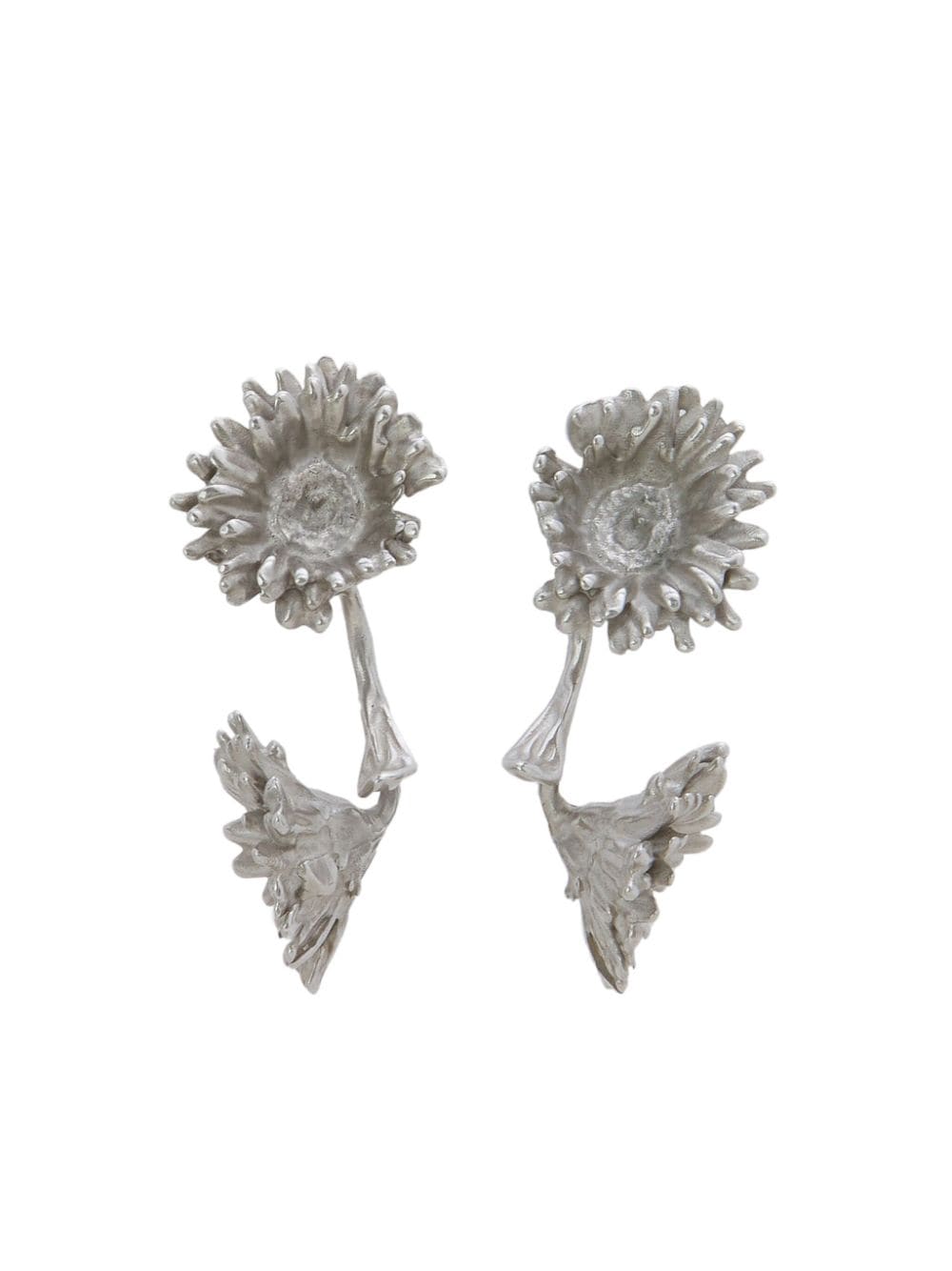 Marni floral-shaped drop earrings - Grey von Marni