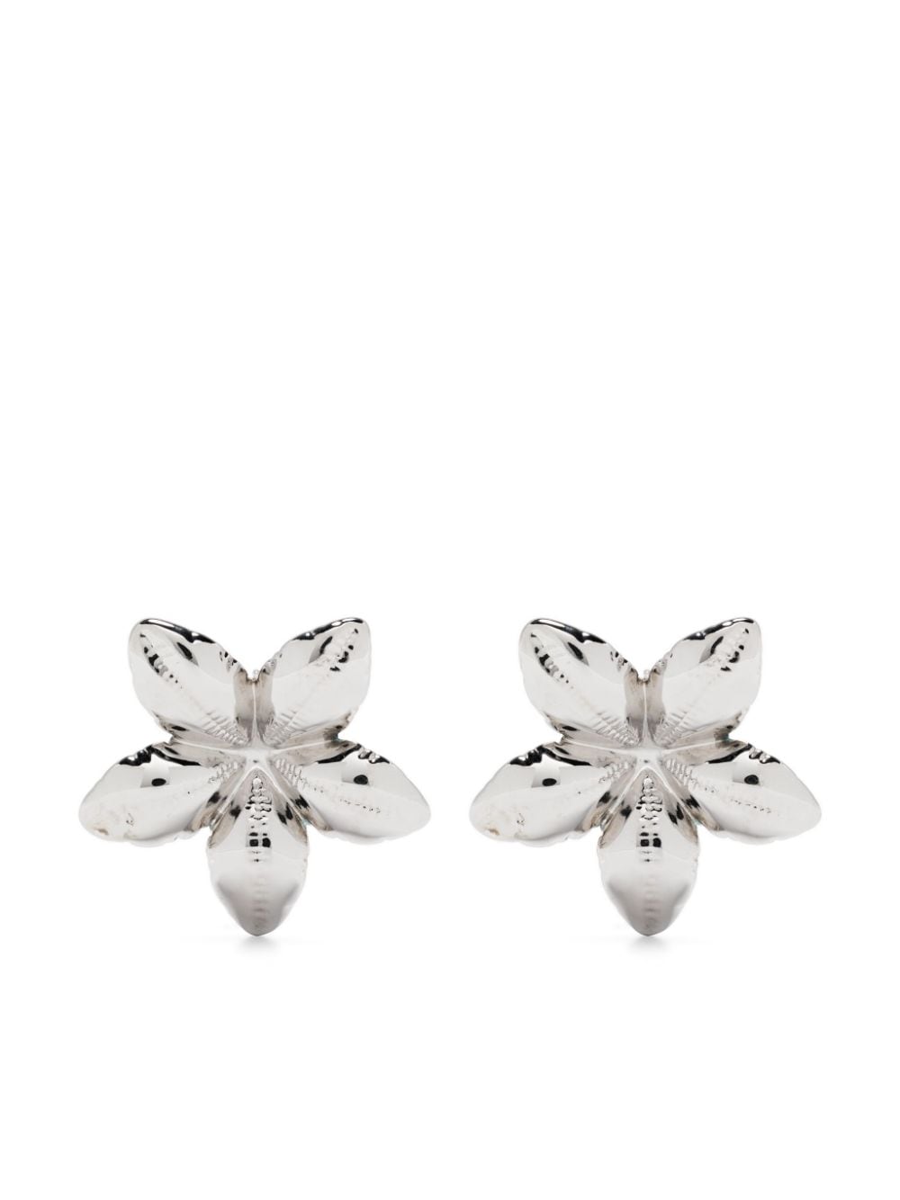 Marni floral-shaped polished earrings - Silver von Marni