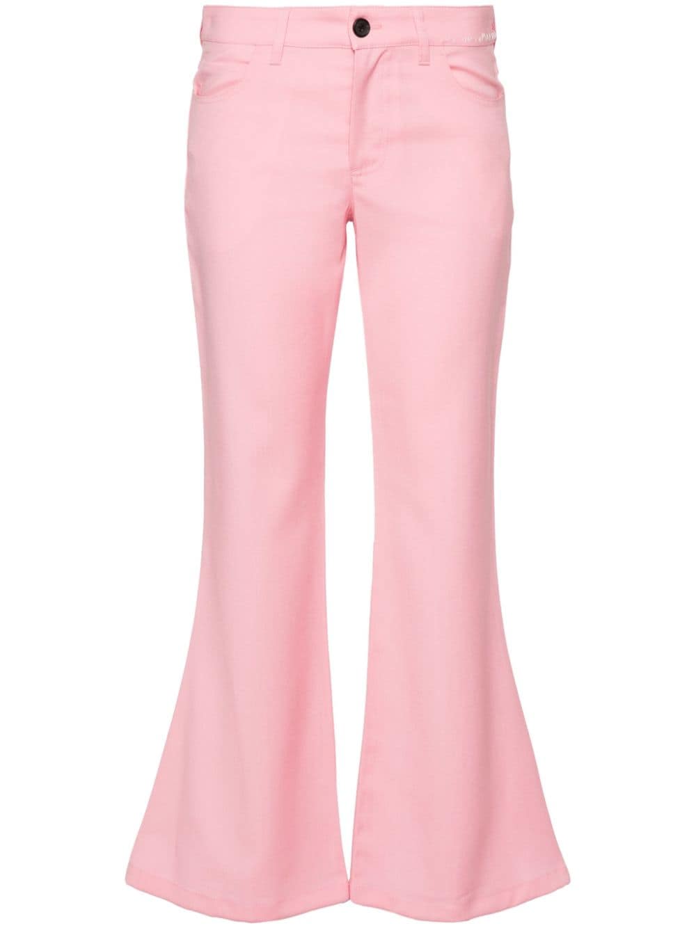 Marni grain de poudre flared trousers - Pink von Marni