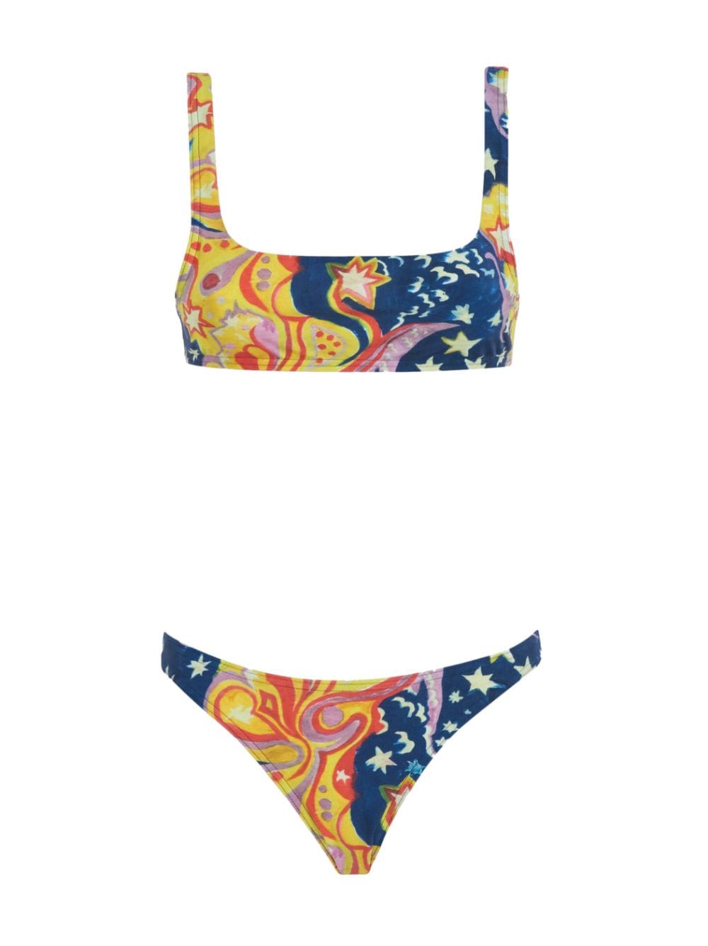 Marni graphic-print bikini - Blue von Marni