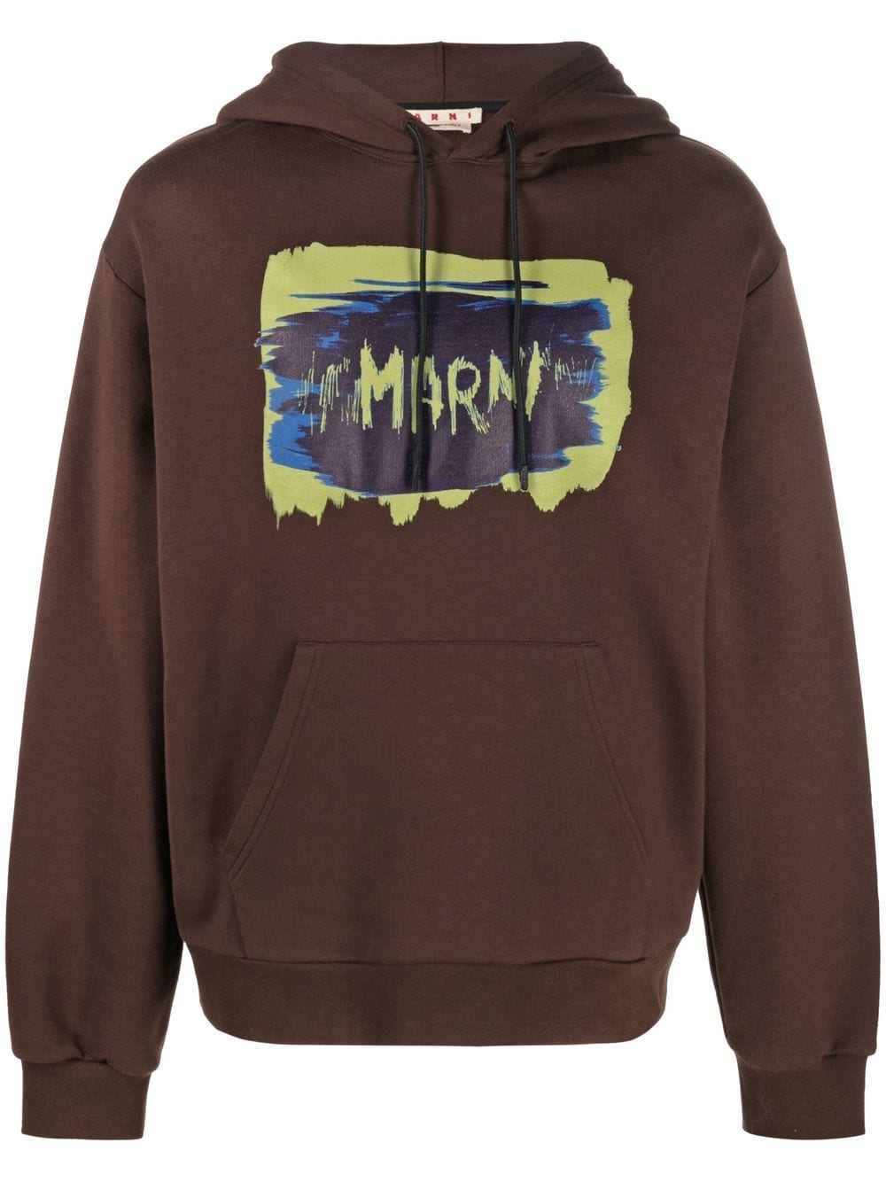 Marni graphic-print hoodie - Brown von Marni
