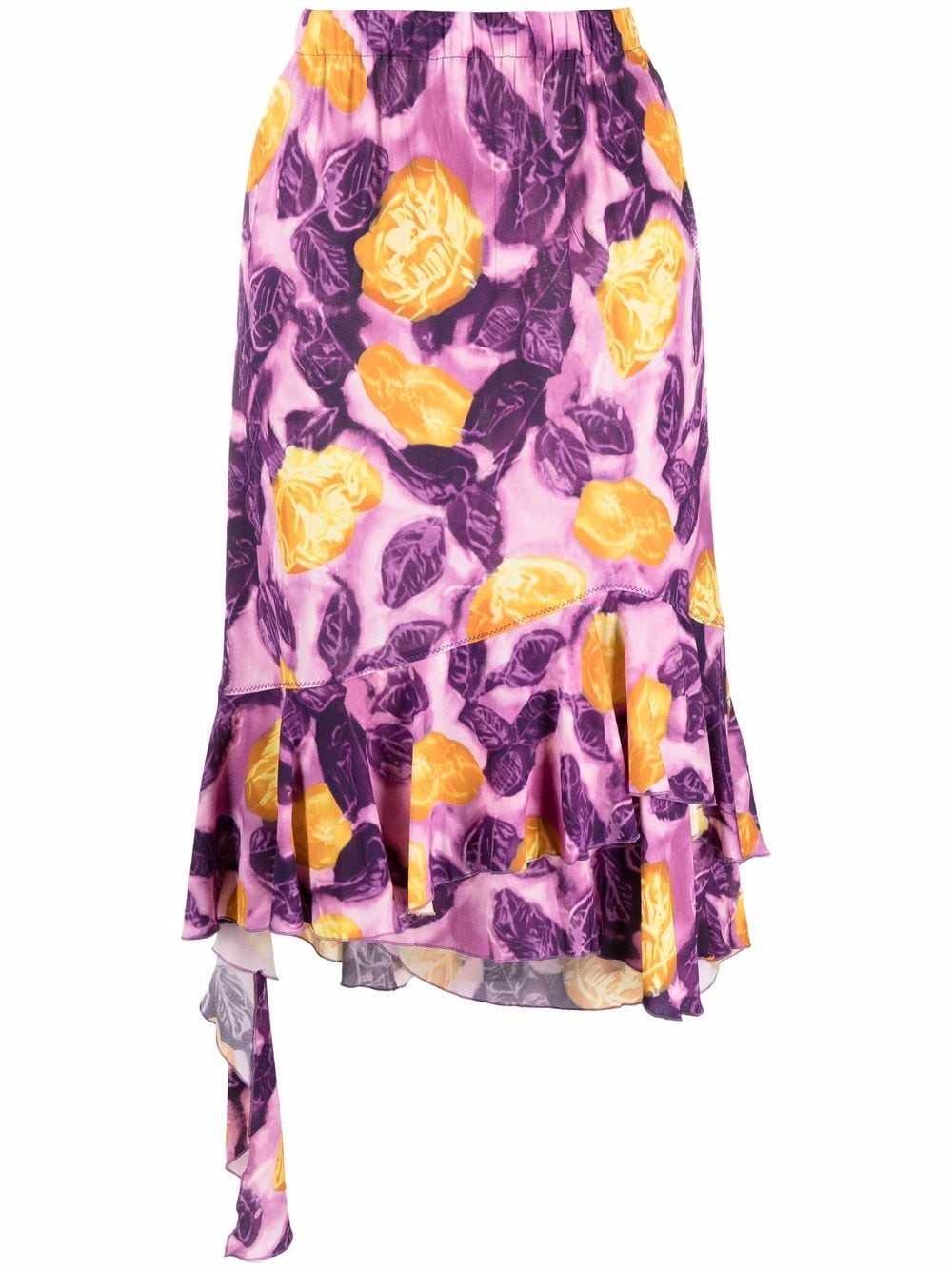 Marni graphic-print midi skirt - Purple von Marni