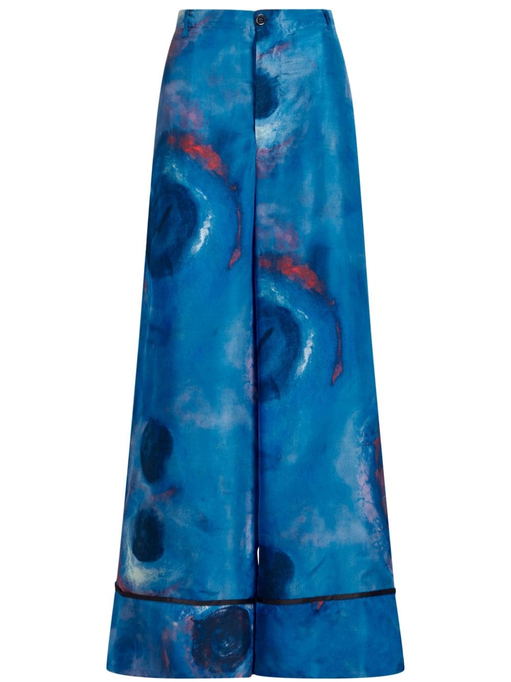 Marni high-waist wide-leg trousers - Blue von Marni