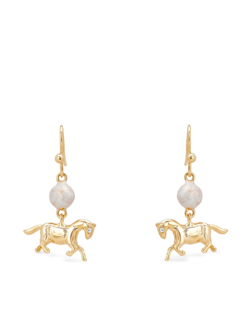 Marni horse-pendant drop earrings - Gold von Marni
