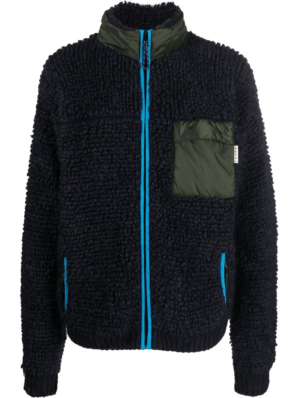 Marni knitted zip-up cardigan - Blue von Marni