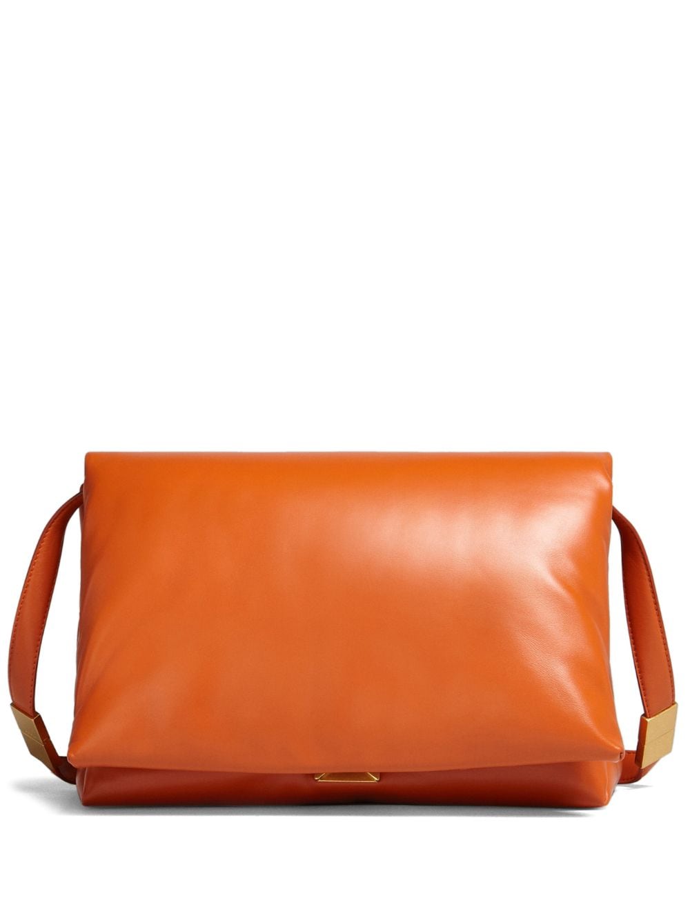 Marni large Prisma leather shoulder bag - Orange von Marni