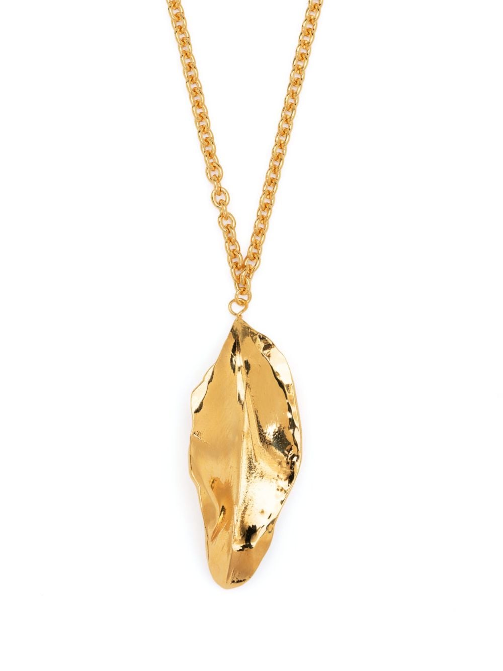 Marni leaf pendant chain necklace - Gold von Marni